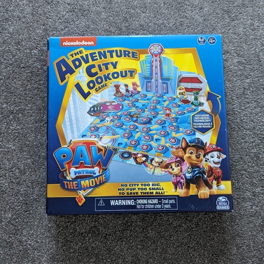 PAW Patrol: The Movie, Adventure City Lookout Tower Board Game Ages 4+